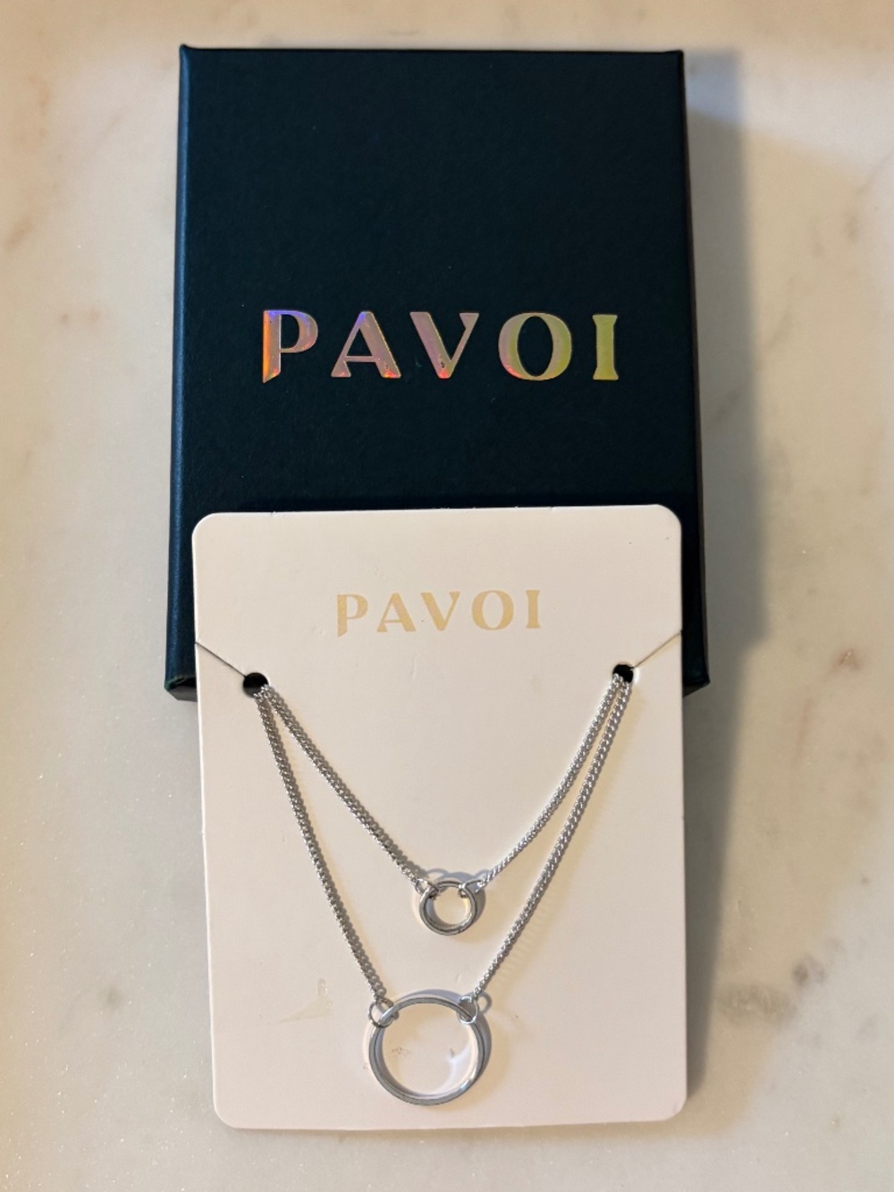 5 for $20: Pavoi layered silver necklace